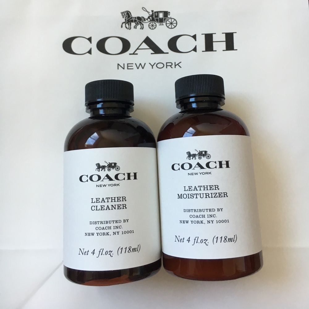 💯NEW🆕coach leather cleaner & moisturizer set🆕
